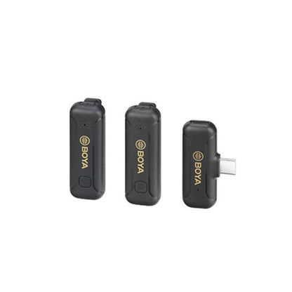 [CLEARANCE] Boya BY-WM3T2 2.4GHz Wireless Mini Lapel Microphone System with USB Type-C Receiver Audio Recording for Android Smartphones and Tablets | U2