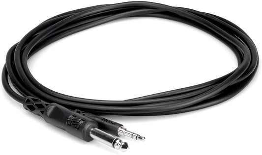 HOSA CMP-105 1/4" TS to 3.5mm TRS Mono Interconnect Cable, 5 feet
