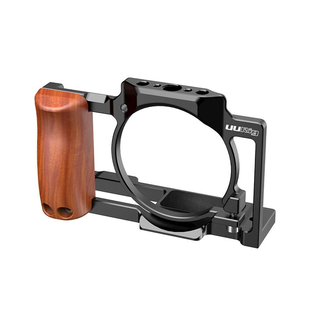UURig by Ulanzi R056 Wooden Handgrip Frame for Sony ZV-1 Camera