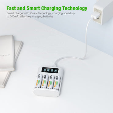 EBL TB-6409 5V AA-AAA LCD Rechargeable Smart Quick Universal Charger