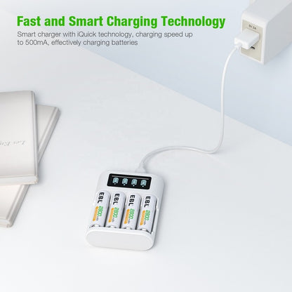 EBL TB-6409 5V AA-AAA LCD Rechargeable Smart Quick Universal Charger