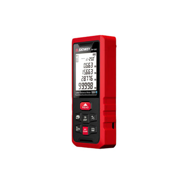 Sndway SW-100D High Precision Digital Pocket Laser Distance Meter with Up to 100 Meters Measuring Range, Multiple Quick Measurement Modes, Dual Power Supply for Indoor and Outdoor Ranging