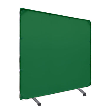 Pxel 2 x 2m Chroma Key Green Screen Square Background Backdrop Muslin Cloth Kit with Collapsible Stainless Steel Frame with Elastic and Velcro Fastening Straps for Live Video and Studio Videography | BG-FM2020