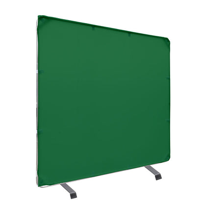Pxel 2 x 2m Chroma Key Green Screen Square Background Backdrop Muslin Cloth Kit with Collapsible Stainless Steel Frame with Elastic and Velcro Fastening Straps for Live Video and Studio Videography | BG-FM2020