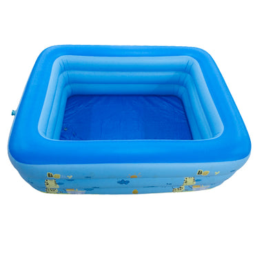 [CLEARANCE] UCassa 180 x 140 x 55cm Inflatable Rectangular Swimming Pool 2ft Three Layer with Cute Animal Design for Kids and Adults for kids and Adults (122M)