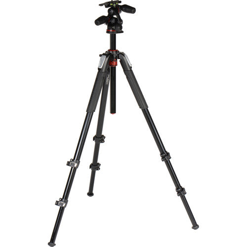 Manfrotto MT055XPRO3-3W Aluminum Tripod with 3-Way Pan-Tilt Head