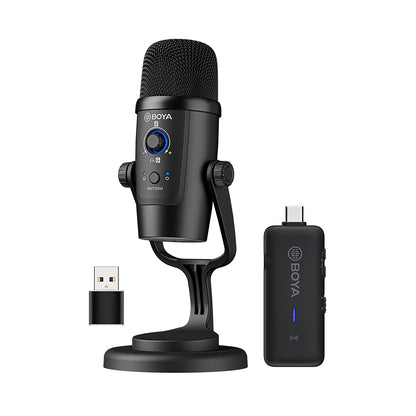[CLEARANCE] Boya BY-PM500W Wired / Wireless Dual-Function Omnidirectional USB Microphone for Smartphones and Computers