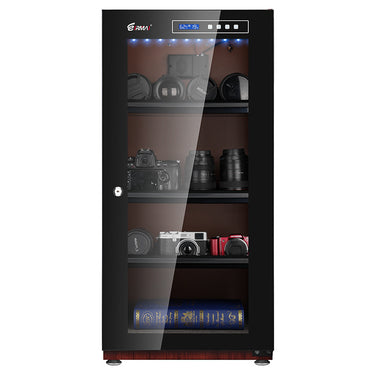 [CLEARANCE] Eirmai 120L Electronic Digital Dry Cabinet Dehumidifying Box with Touchscreen and Automatic AI Smart Control - 120 Liters Wood Grain (MRD-128WT)
