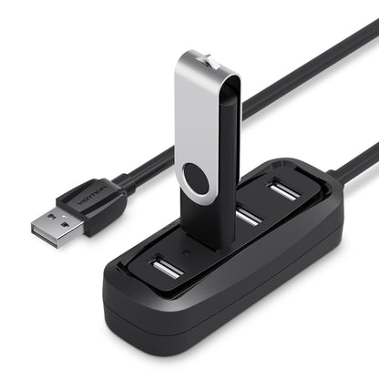 Vention USB 2.0 Hub 4-Ports 480Mbps High-Speed Transfer with LED Indicator Lamp (Different Cable Lengths Available) (VAS-J43)