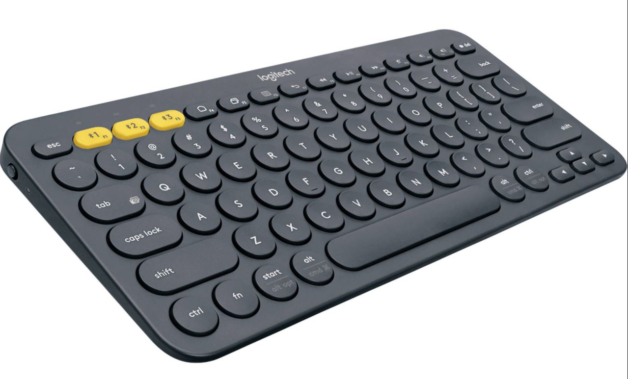 Logitech K380 Multi-Device Bluetooth Keyboard Windows, Chrome OS, Android, iPad, Apple TV Compatible with FLOW Cross-Computer Control and Easy-Switch up to 3 Devices