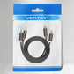 Vention 2 Male to 2 Male RCA Round Cable (BCM) Audio RCA Cord for TV, Speakers, Computers, CD Players ( Available in Different Lengths )