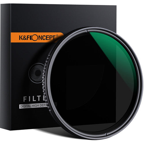 K&F Concept KF01-1350 Variable Fader NDX ND8-ND2000 Waterproof Anti-Scratch Green Coated Japan Optics Filter (40.5mm)