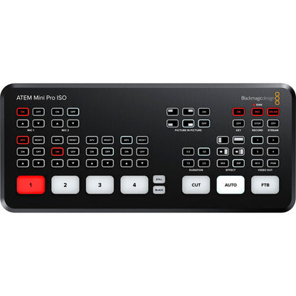Blackmagic Design ATEM Mini Pro ISO HDMI Live 4-Channel Stream Switcher