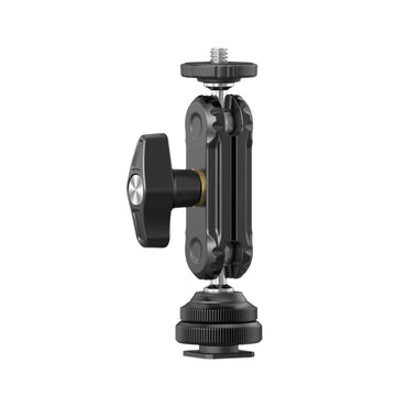 Ulanzi R098 Double Ball Head Joint with Cold Shoe Camera Mount and 1/4" Screw Port Dual Adapter for Fill Light, Monitor, Microphone
