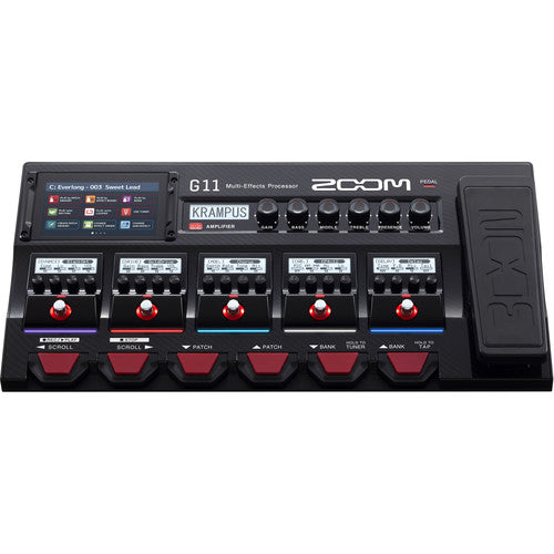 Zoom G11 Guitar Multi-Effects Processor with Expression Pedal, with  Touchscreen Interface, 100+ Built in Effects, Amp Modeling, IR, Looper,  Audio