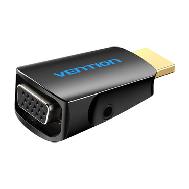 Vention HDMI Male to VGA Female Adapter Converter 1080p 60hz Gold-Plated with 3.5mm Audio Port (AIDB0)