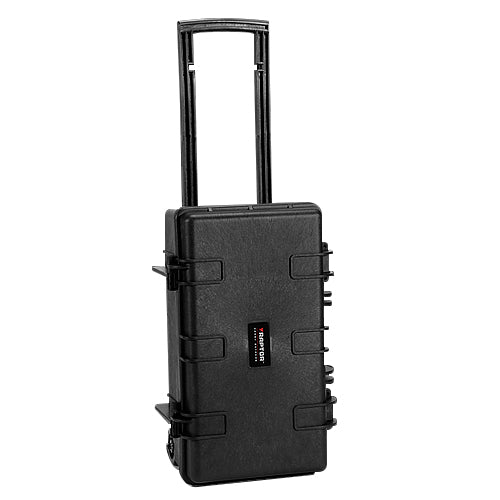 Raptor 5000X Black Hard Case Trolley Dust, Water & Shockproof for Military, Gun, Pistol, Camera, Lens, Medical Tool Box