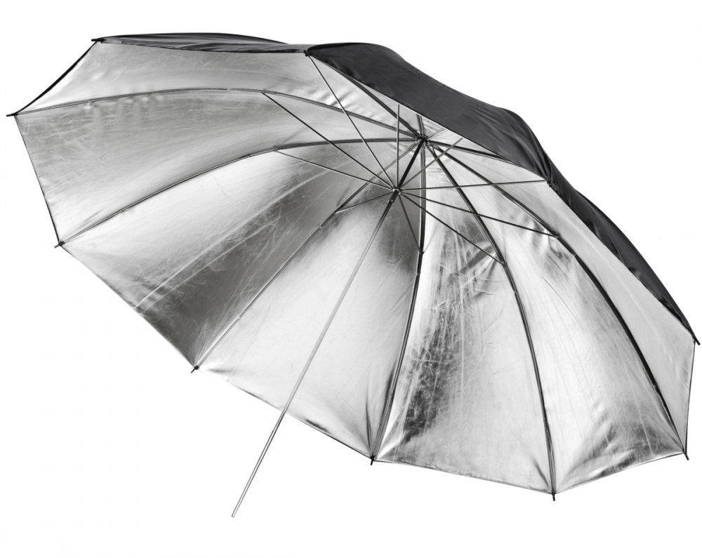 Godox UB-L3 150cm / 185cm Reflector Umbrella Black Exterior Silver Interior for Studio Flash Photography Snappy Contrast
