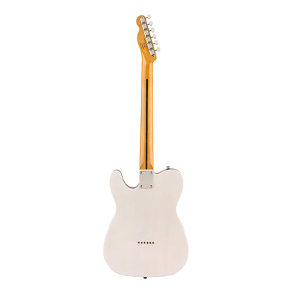 Squier by Fender Classic Vibe '50s Telecaster Electric Guitar SS Vintage Gloss with Single Coil Pickup, Nickel-Plated Hardware, 21 Frets (Butterscotch, White)