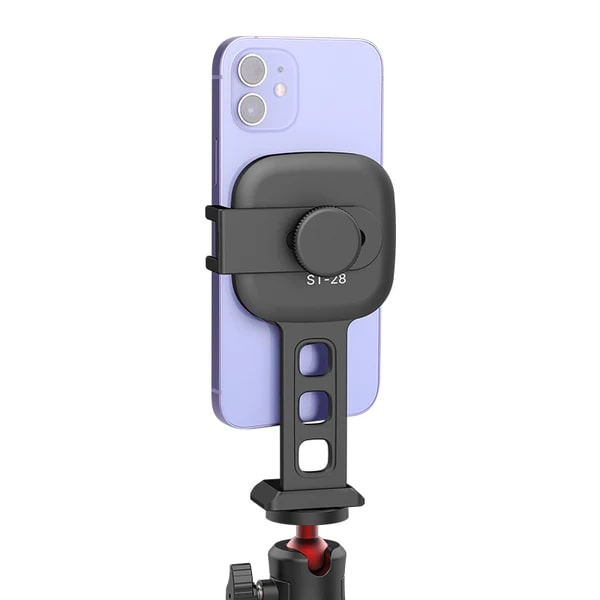 Ulanzi ST-28 Magnetic Phone Mount with Cold Shoe and 1/4-inch Tripod and Stand Adapter for Photography and Vlogging