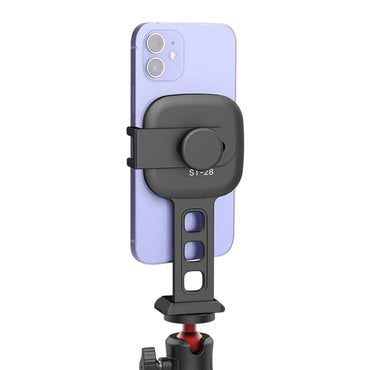 Ulanzi ST-28 Magnetic Phone Mount with Cold Shoe and 1/4-inch Tripod and Stand Adapter for Photography and Vlogging