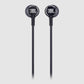 JBL LIVE 100 In-Ear Headphones Wired Earphones with Remote Control Premium Aluminum Housing Mic Voice Assistant Hands-Free Calls