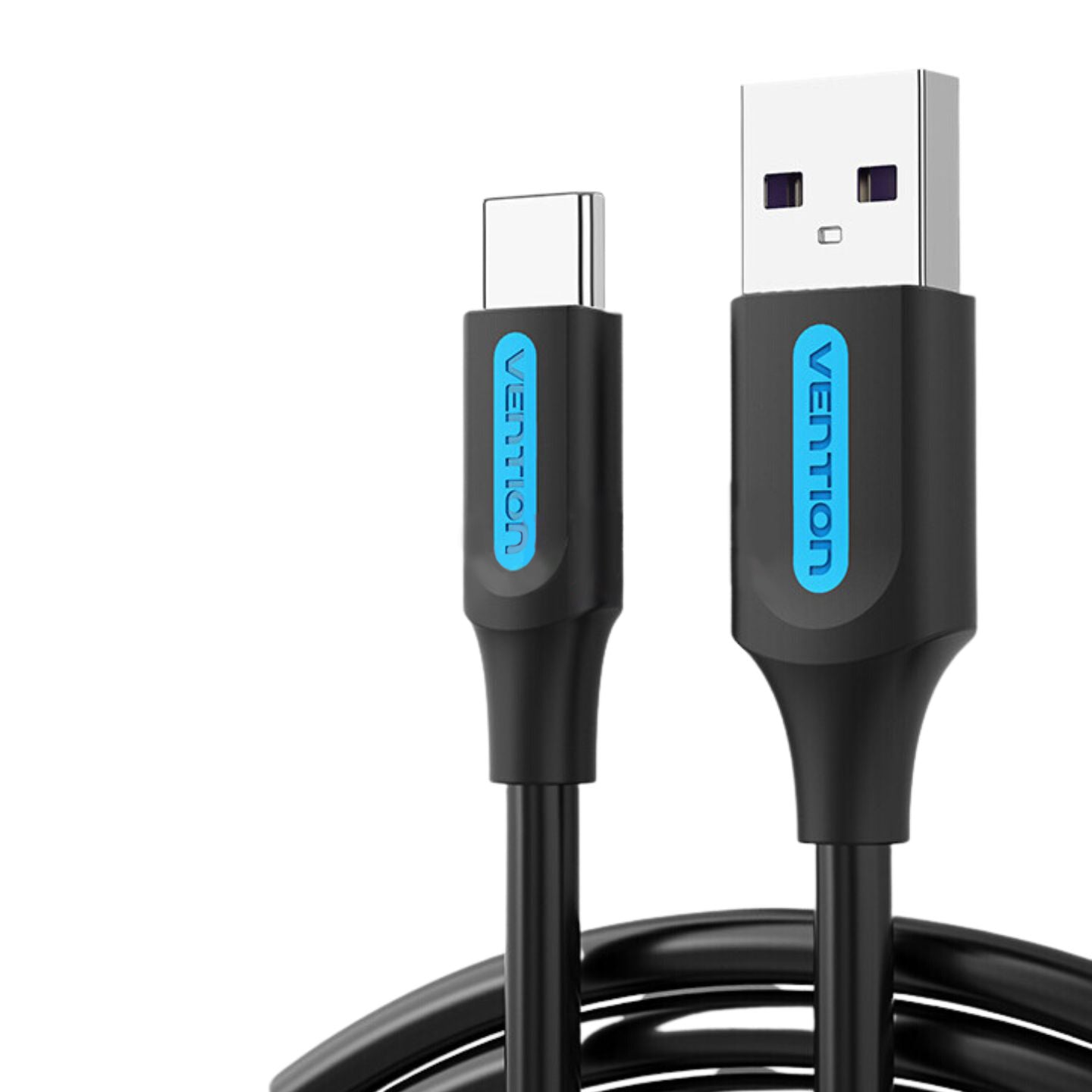 Vention USB 2.0 A Male to Type-C Male 5A Fast Charging Data Cable for Smartphones (Available in 0.25M, 0.5M, 1M, 1.5M, 2M, 3M) | CORB