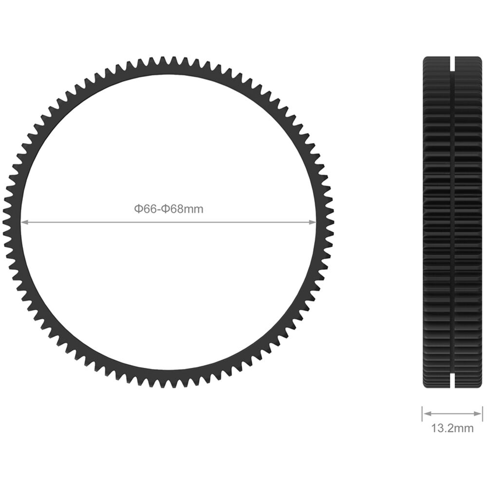 [CLEARANCE] SmallRig Seamless Focus Gear Ring with 0.8 MOD for Stable Focal Length Adjustment 62.5mm to 64.5mm 3291