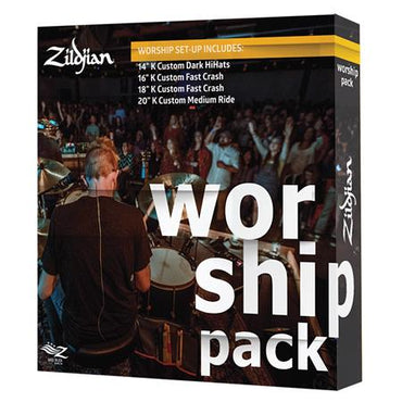 [CLEARANCE] Zildjian KC0801W Custom Worship Cymbal Pack for Worship Music Genre, Jazz, Rock, etc.