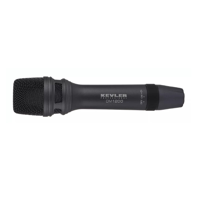 KEVLER DM-1200 Super Cardioid Precision Dynamic Wired Handheld Microphone with 38mm Large Diaphragm, Magnetic Switch, Rubber Shock Mount System