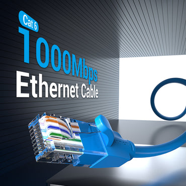 [CLEARANCE] Vention CAT6 Ethernet 5M Round Cable UTP Patch 1000Mbps 250MHz Lan Network Wire Cord for Internet Router PC Modem