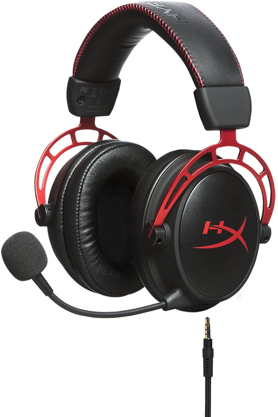 HyperX HX-HSCA-RD/AS Cloud Alpha Gaming Headset, Dual Chamber Drivers, Detachable Microphone for PC, PS4, Xbox One and Mobile Devices