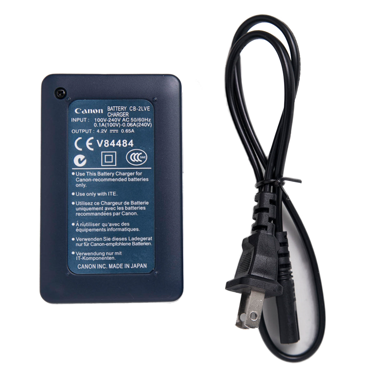 Pxel Canon CB-2LV Replacement Battery Charger for Canon NB-4L Battery (S115  117 130 110)