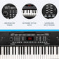 Alesis Melody 54-Key Electric Keyboard Piano with Speakers, Microphone, Music Rest, Educational Tools, Sounds