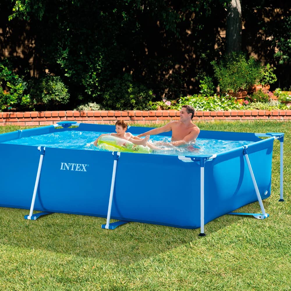 Intex 28272 Prism 3m x 2m x 75cm Rectangular Frame Pool for Outdoor  Swimming Pool