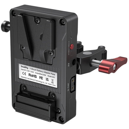SmallRig V-Mount Battery Aluminum Adapter Plate with Super Clamp Mount (3497)