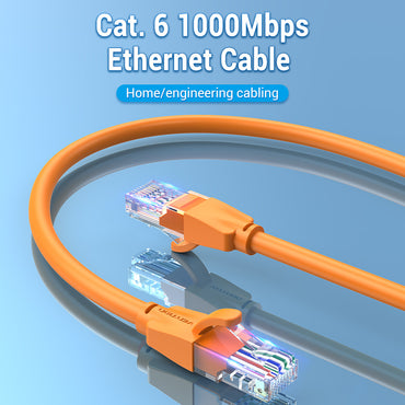 Vention CAT6 Ethernet Round UTP Patch 1000Mbps 250MHz Lan Network Wire Cord for Internet Router PC Modem