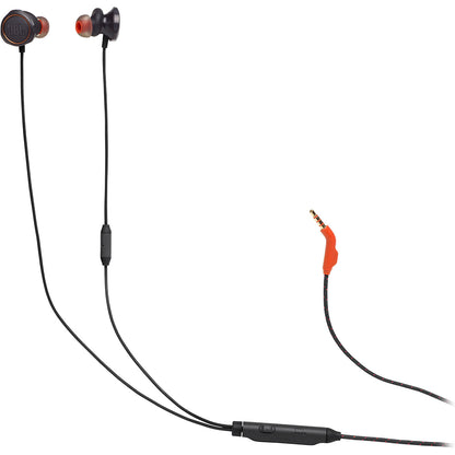JBL Quantum 50 Wired In-Ear Gaming Headphones with Volume Slider and In-line Mic for Gaming Livestream