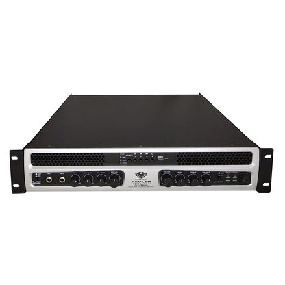 KEVLER GX-5000 1000W X2 High Power Integrated Amplifier with USB and Bluetooth Function, 2 Microphone / 2 AUX / Subwoofer I/O, LED Indicators, Mic Master Control and Speakon Terminal