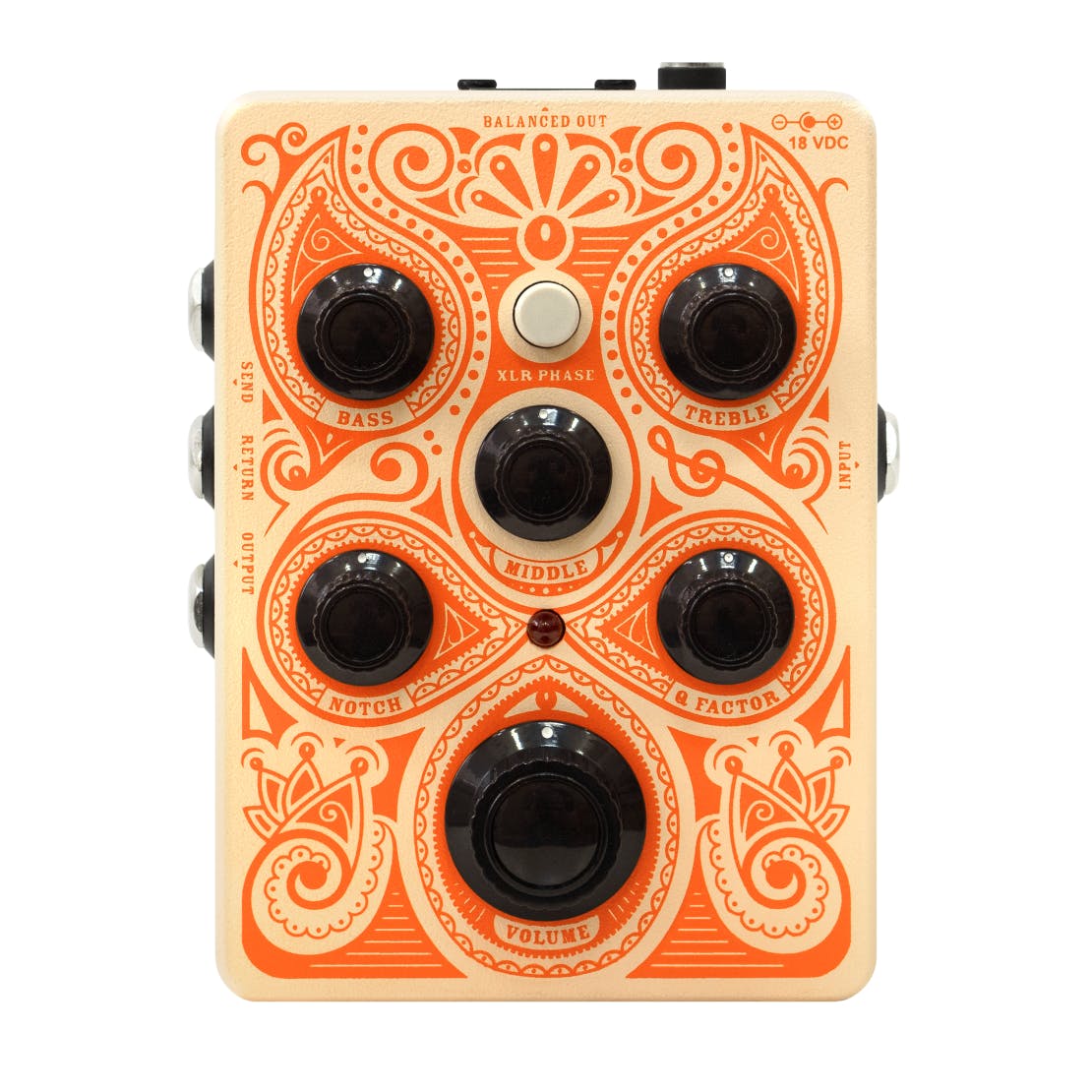 Orange Amps Acoustic Guitar Effects Preamp Pedal with EQ Controls, Buffered FX Loop, XLR Output
