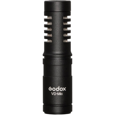 Godox VD-Mic Ultracompact Directional Camera-Mount Shotgun Microphone with Rycote Shockmount, Foam and Furry Windshield
