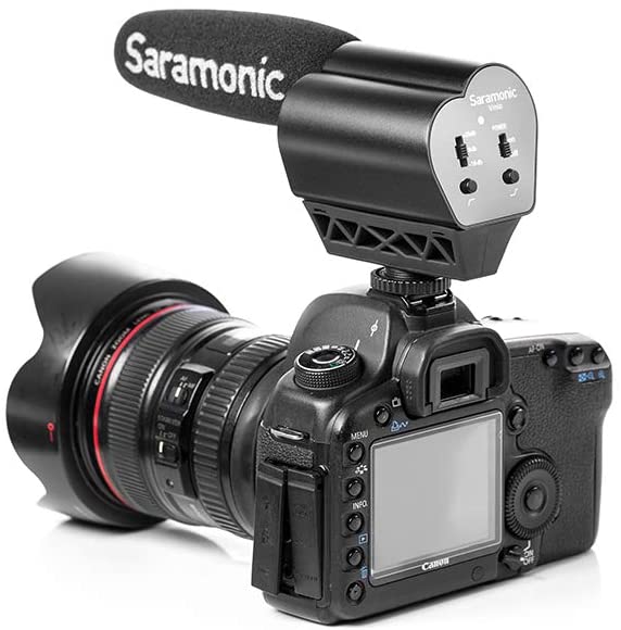 Saramonic VMIC Super-Cardioid Shotgun Condenser Video Microphone for DSLR Cameras, Black