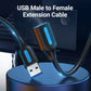 Vention USB 1-Meter 3.0 Male to Female Extensions Cable 5Gbps Aluminum Black PVC Type (CBH)