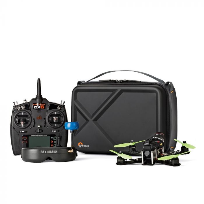 Lowepro QuadGuard TX Case- Flexible Carrying Case for FPV Quad Racing Drone (Black/Grey)