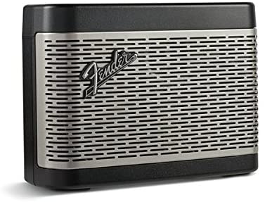 Fender Newport Battery Powered Portable Bluetooth Speaker with Echo Cancellation, Black