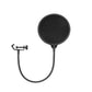 Neewer NW(B-3) Microphone Round Pop Filter 6" Professional Mic Shield with Gooseneck Arm and C-clamp for Studio Broadcasting and Recording
