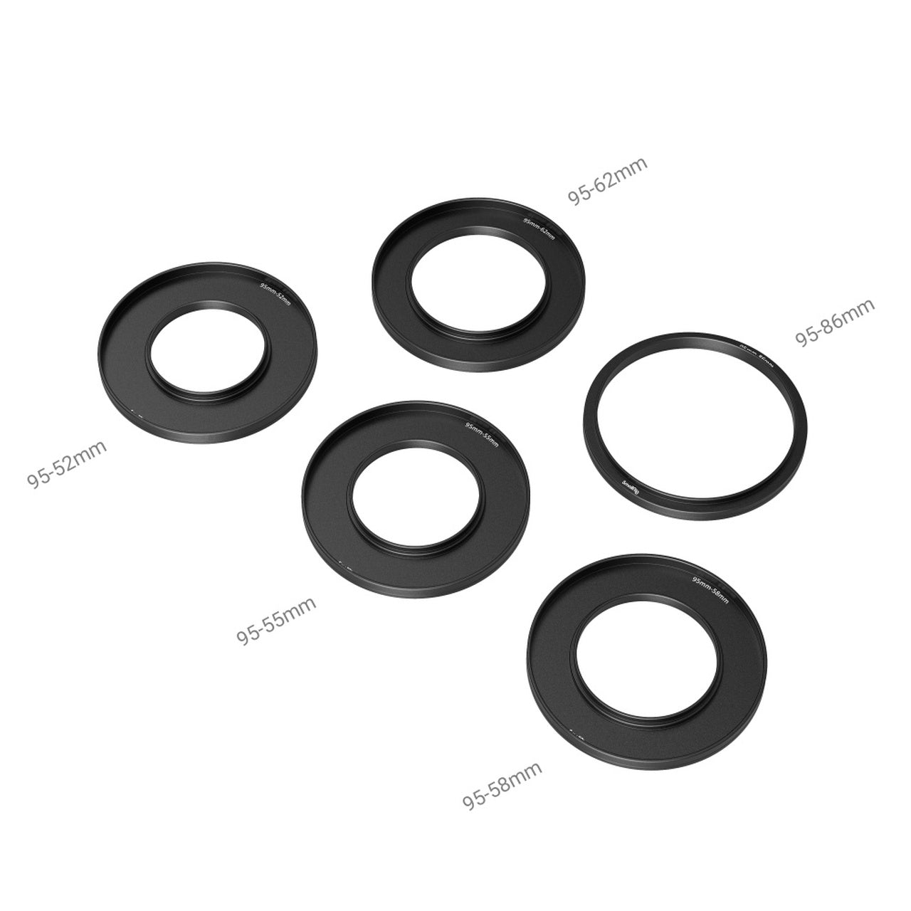 SmallRig Adapter Rings Kit for Mini Matte Box CPL ND Round Lens Filters with Aluminum Construction 3383