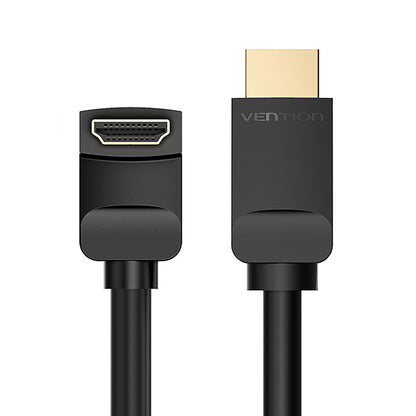 Vention HDMI 2.0 Cable Right Angle 90 Degree (Male to Male) 4K Ultra HD 3D 60Hz Video Cable (2-Meters) (AAR)