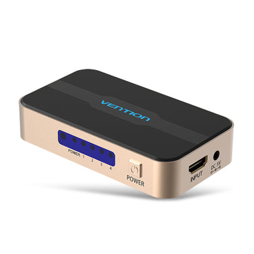 Vention 1 in 4 out HDMI 1.4 Splitter Aluminum Alloy 4K 30Hz with 30-meters Transmission and Sll9187B Chip (ACCG0)