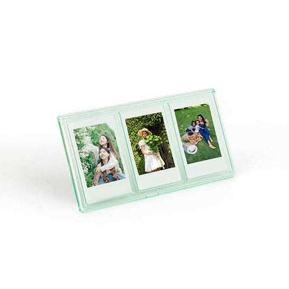 Pikxi 3-Slot Table Top Instax Instant Mini Film Frame (Purple)
